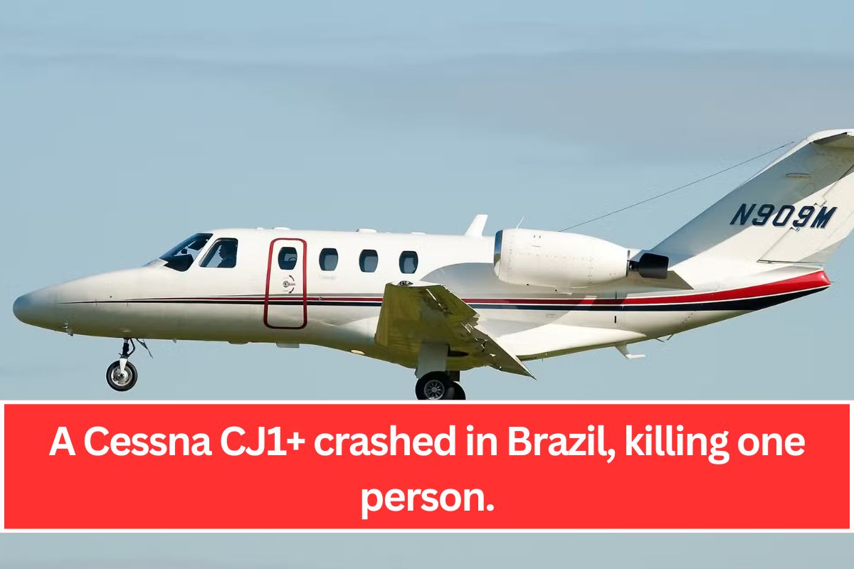 A Cessna CJ1+ crashed in Brazil, killing one person.