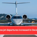 Business jet departures increased in December.