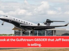 Look at the Gulfstream G650ER that Jeff Bezos is selling.