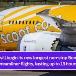 Scoot will begin its new longest non-stop Boeing 787 Dreamliner flights, lasting up to 13 hours.