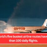 The world's five busiest airline routes have more than 100 daily flights.